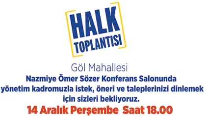 Halk Meclisi Göl Mahallesi'nde Toplanıyor