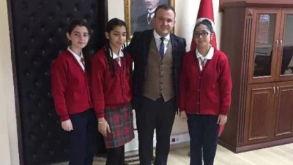 Öğrencilerden Kaymakama Ziyaret