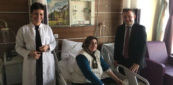 Kaymakam Kaptan'dan Hastane Ziyareti