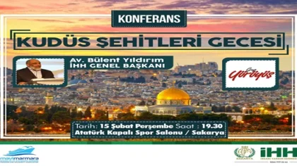 İhh'dan Kudüs Şehitleri Gecesine Davet