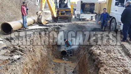 Sapanca'da Ana Hat 4. Kez Patladı