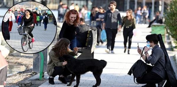 Güzel Havanın Keyfini Çıkardılar
