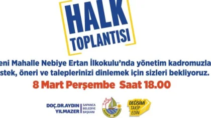 Halk Toplantısı Yeni Mahallede