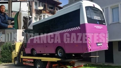 Kediye Kızan Köpek Hırsını Otobüsten Çıkardı
