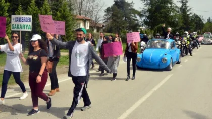 Sapanca'da Kansere Karşı Farkındalık Yürüyüşü