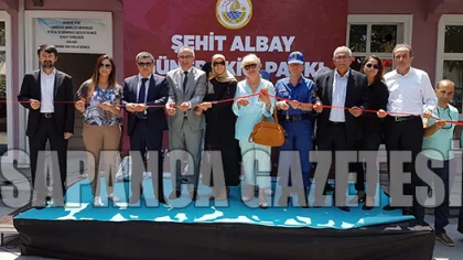Şehit Albayın Eşi Parkın Açılışı için Geldi