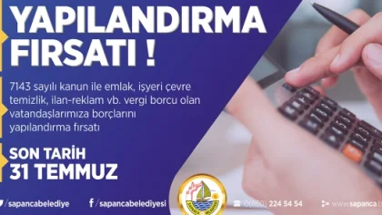 Belediyeden Vergi Borcuna Yapılandırma Fırsatı