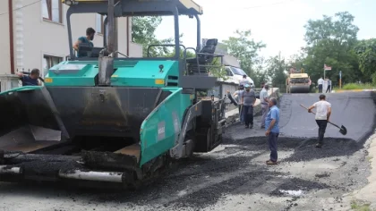 Sapanca'da Asfaltlama Çalışmaları
