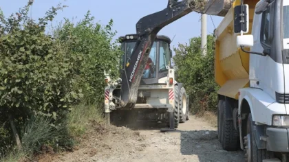 Akçay Kalaycı Yolunda Düzenleme Çalışmaları
