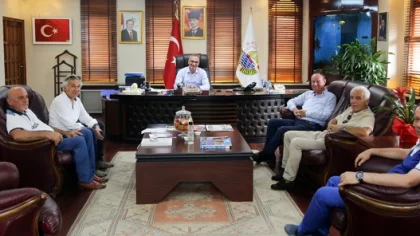 Başkanlardan Yılmazer'e Ziyaret