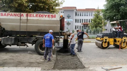 Sapanca'da Asfalt İyileştirme Çalışmaları