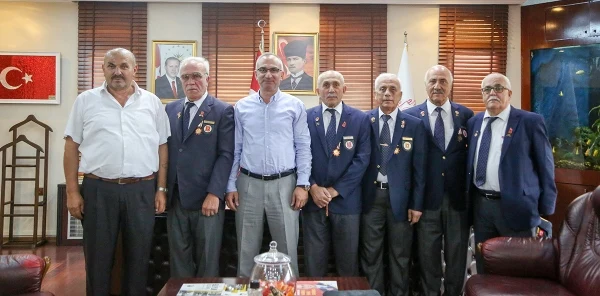 Gaziler Derneği'nden Yılmazer'e Ziyaret