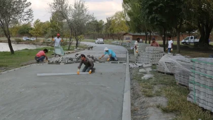 Fuar Alanında Çalışmalar Sürüyor