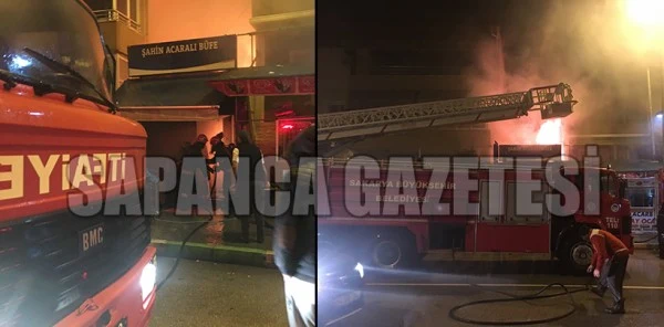 Sabaha Karşı İş Yerinde Korkutan Yangın
