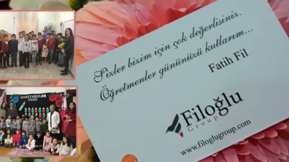 Filoğlu Grup'tan Öğretmenlere Çiçek Sürprizi