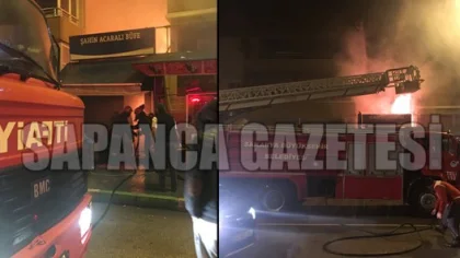 Sabaha Karşı İş Yerinde Korkutan Yangın