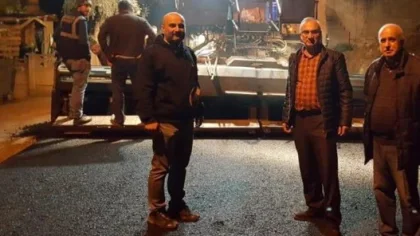 Uzunkum Mahallesi'ne 935 Ton Asfalt