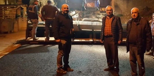 Uzunkum Mahallesi'ne 935 Ton Asfalt
