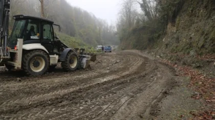 Dibektaş'ta Stabilize Yol Çalışması