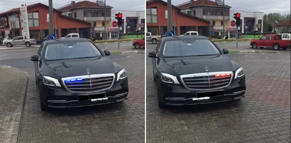 Çakar Lambaya Trafikten Men