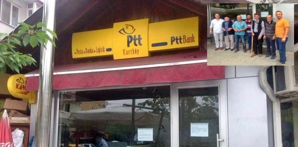 Sapanca Kurtköy Mahallesinde Kapatılan Ptt Şubesine Tepki