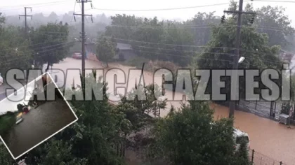 Dere Değil Cadde: 1 Saatte 30 Kg Yağış Düştü
