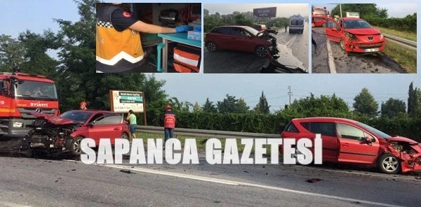 İki Otomobil Çarpıştı: 1 Yaralı
