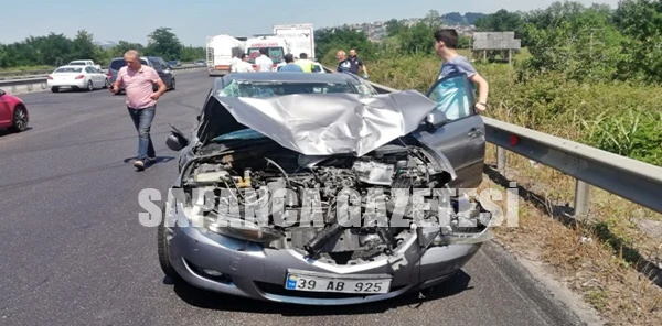 Tırla Otomobil Çarpıştı: 2 Yaralı