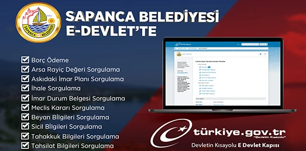 Sapanca Belediyesi E-Devlet Platformunda Yerini Aldı