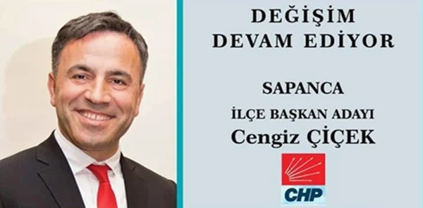 CHP İlçe Başkanlığı için Cengiz Çiçek Yeniden Aday Oluyor