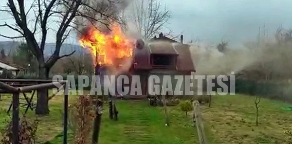 Sapanca'da Korkutan Yangın