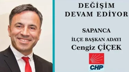 CHP İlçe Başkanlığı için Cengiz Çiçek Yeniden Aday Oluyor