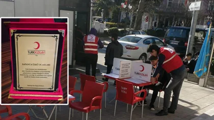Kızılay'dan Sapanca Ülkü Ocaklarına Plaket