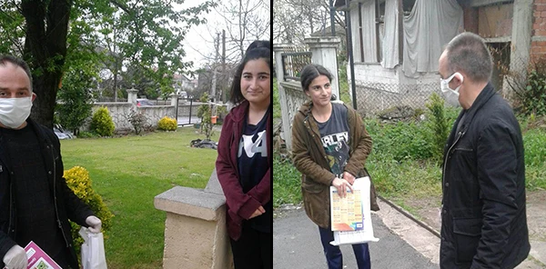 Öğrencileri Evlerinde Ziyaret Ettiler