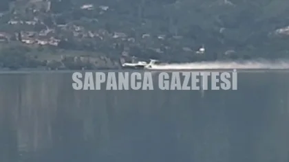 Dikkat! Yangın Helikopteri Gölden Su Alacak