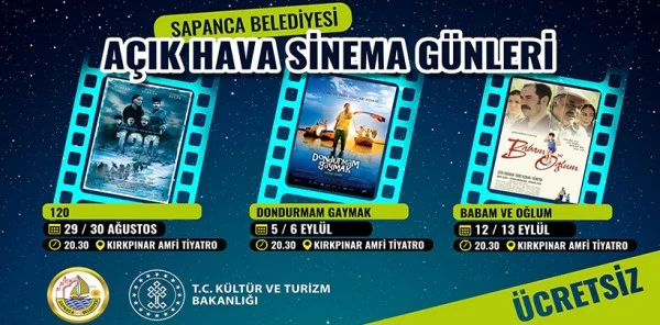 Açık Hava Sinema Akşamları Başlıyor