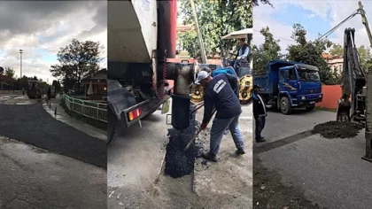 Sapanca'ya 165 Ton Asfalt