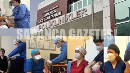 Sapanca'da Aşı Uygulamasına Başlandı