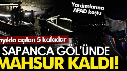 5 Kafadar Gölde Mahsur Kaldı! Yardımlarına AFAD Koştu