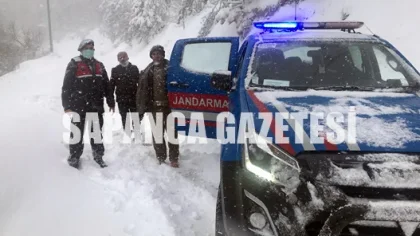 Mahsur Kalan Vatandaşları Jandarma Ekipleri Kurtardı