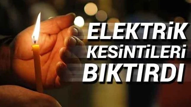 Sapanca'da Yaşanan Elektrik Kesintileri Bıktırdı..!
