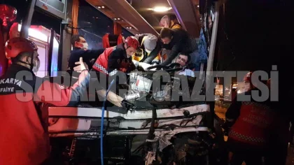 Sapanca'da Otobüs Kazası: 20 Yaralı