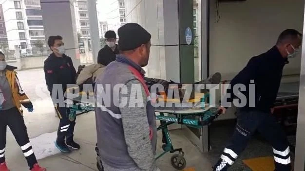 Sapanca'da Yüksekten Düşen İşçi Yaralandı