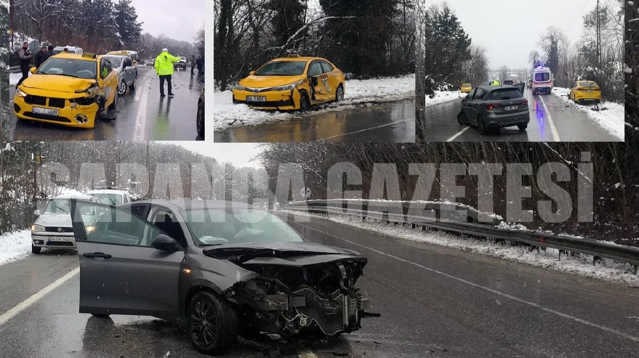 Sapanca'da Zincirleme Trafik Kazası
