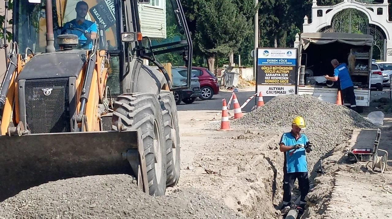 Sapanca Altyapısına Hafta Sonu Mesaisi