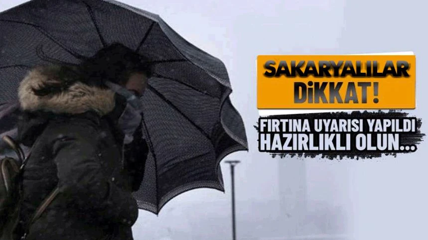 Valilik Uyardı Fırtına Bekleniyor!