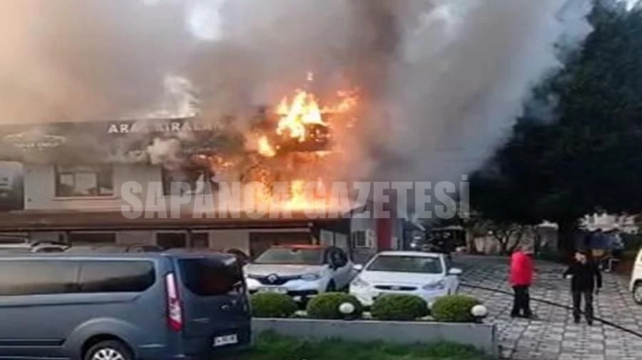 Sapanca'da Korkutan Yangın