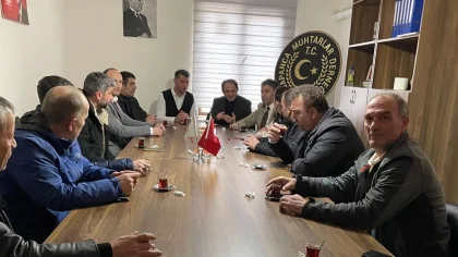 Keleş, Sapanca'da Muhtarlarla Görüştü