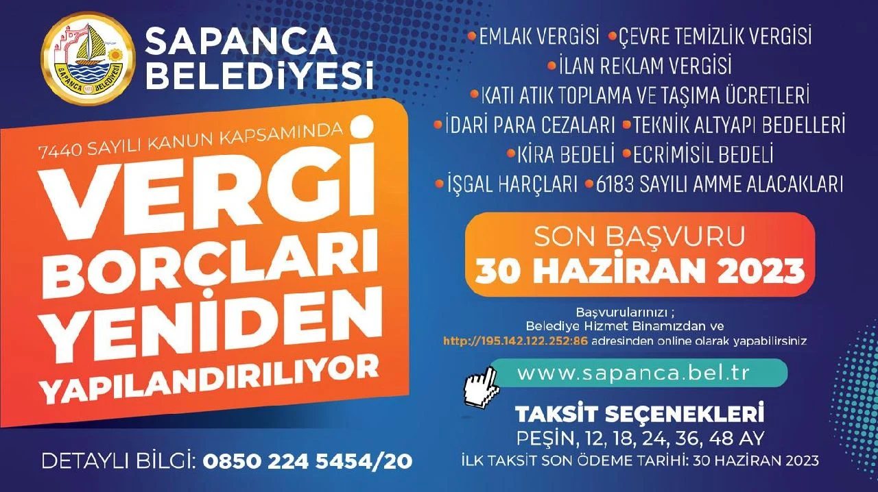 Belediyeye Vergi Borcu Olan Vatandaşlara Yapılandırma Fırsatı