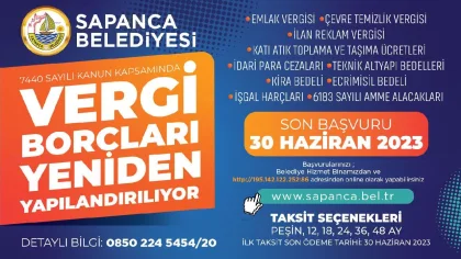 Belediyeye Vergi Borcu Olan Vatandaşlara Yapılandırma Fırsatı